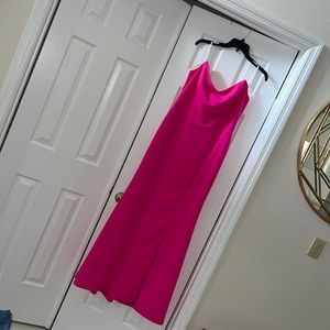 AQUA formal hot pink dress